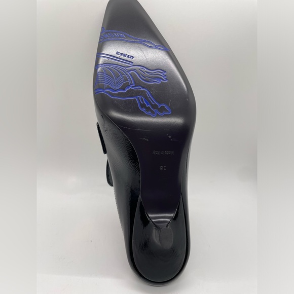 BURBERRY Sovereign Square Toe Mules Size 39.5 - Picture 4 of 9